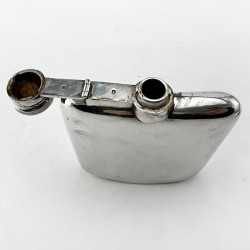 Very Smart Plain Sterling Silver Hip Flask