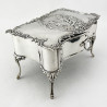William Comyns Sterling Silver Dressing Table Style Jewellery or Trinket Box