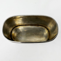 Victorian Glass and Sterling Silver Hip Flask with Removable Gilt Cup