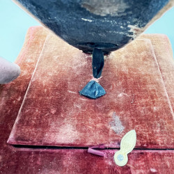 Decorative Square Edwardian Sterling Silver Photo Frame with Round Aperture