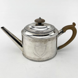 Superb Hester Bateman Georgian Sterling Silver Teapot (1786)
