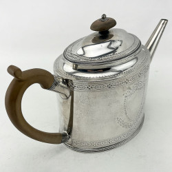 Superb Hester Bateman Georgian Sterling Silver Teapot