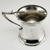 Unusual Shaped Edwardian Sterling Silver Mug with Scroll Handle (1904)