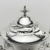 Victorian Silver Plated Lidded Trophy Cup with Two Vacant Cartouche