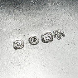 Decorative Victorian Silver Plated Mug Depicting Mother and Child