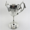 Impressive Victorian Silver Plated Lidded Trophy Cup