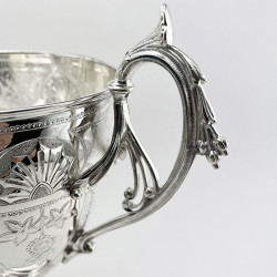 Impressive Victorian Silver Plated Lidded Trophy Cup
