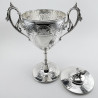 Impressive Victorian Silver Plated Lidded Trophy Cup
