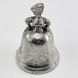 Charming Dutch Import Sterling Silver Table Bell