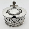 Rare and Unusual Edwardian Sterling Silver Mustard Pot (1903)