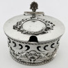 Rare and Unusual Edwardian Sterling Silver Mustard Pot