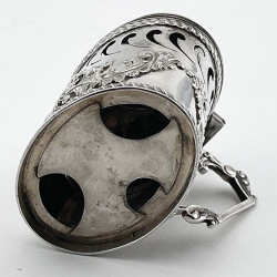 Rare and Unusual Edwardian Sterling Silver Mustard Pot