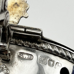 Rare and Unusual Edwardian Sterling Silver Mustard Pot