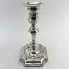Pair of George II Style Sterling Silver Candlesticks