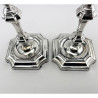Pair of George II Style Sterling Silver Candlesticks