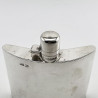 Smart Plain Walker & Hall Sterling Silver Hip Flask 1931