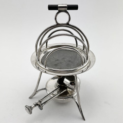 Asprey London Heated and Silver Plated Toast Rack c.1920