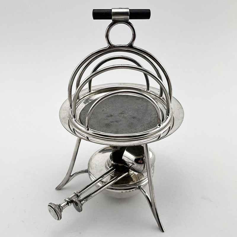 Asprey London Heated and Silver Plated Toast Rack c.1920
