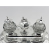 Large Victorian Martin & Hall Silver Plated Double Inkstand