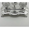 Large Victorian Martin & Hall Silver Plated Double Inkstand