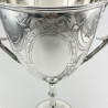Impressive 25.4cm (10") High Victorian Silver Plated Trophy Cup