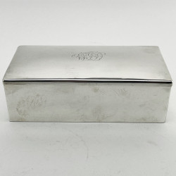 Smart and Good Quality Sterling Silver Cigar or Trinket Box (1905)