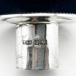 Elegant Pair Edwardian Sterling Silver Candlesticks