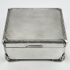 Sterling Silver Cedar Lined Cigarette or Trinket Box (1950)