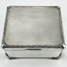 Sterling Silver Cedar Lined Cigarette or Trinket Box