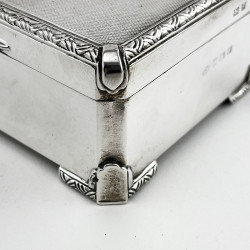 Sterling Silver Cedar Lined Cigarette or Trinket Box