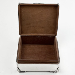 Sterling Silver Cedar Lined Cigarette or Trinket Box