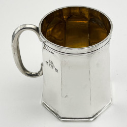Smart Plain Sterling Silver Christening Mug