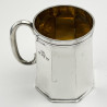 Smart Plain Sterling Silver Christening Mug