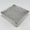 Superb Quality Sterling Silver Square Trinket Box