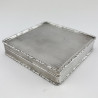 Superb Quality Sterling Silver Square Trinket Box