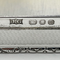 Superb Quality Sterling Silver Square Trinket Box