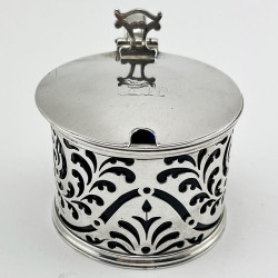 Good Quality Early Victorian Sterling Silver Mustard Pot