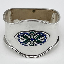 Liberty & Co Sterling Silver and Enamel Napkin Ring (1916)