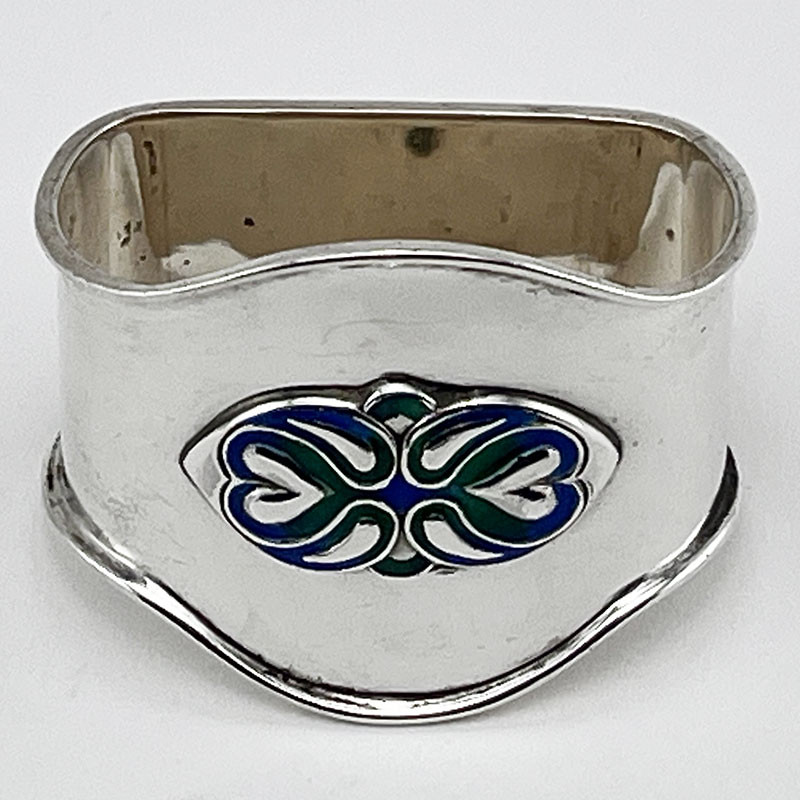 Liberty & Co Sterling Silver and Enamel Napkin Ring (1916)