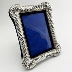 Stylish Victorian Sterling Silver Rectangular Photo Frame (1890)