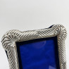 Stylish Victorian Sterling Silver Rectangular Photo Frame
