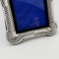 Stylish Victorian Sterling Silver Rectangular Photo Frame