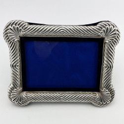 Stylish Victorian Sterling Silver Rectangular Photo Frame