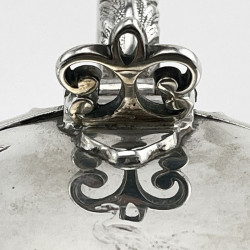 Ornate Early Victorian Sterling Silver Mustard Pot
