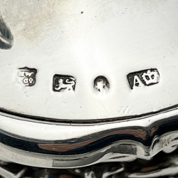 Ornate Early Victorian Sterling Silver Mustard Pot