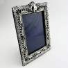 Late Victorian Rectangular Sterling Silver Photo Frame