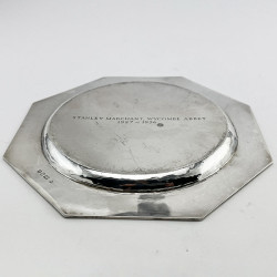 Unusual Ecclesiastical Church Sterling Silver Salver
