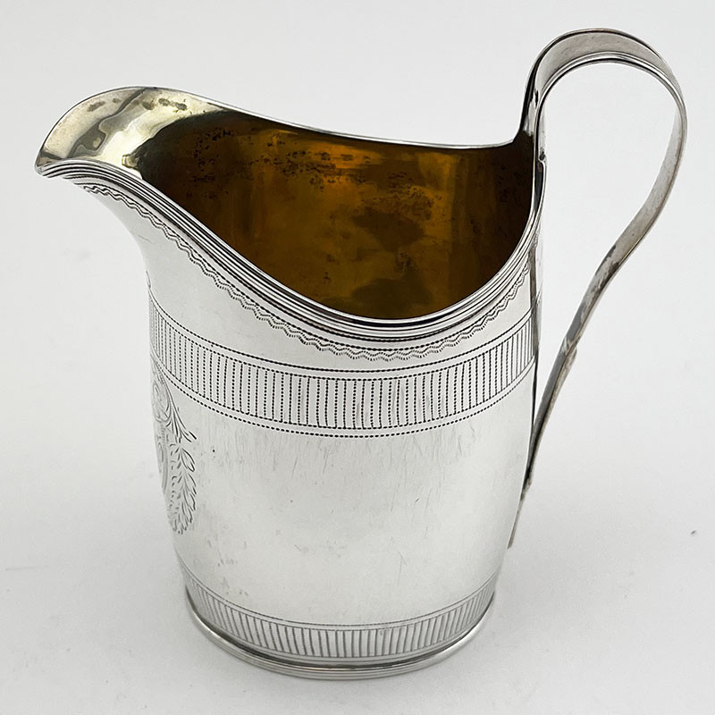 Georgian Henry Chawner Sterling Silver Cream Jug (1798)