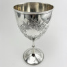 Pretty George Unite Victorian Sterling Silver Goblet 1860
