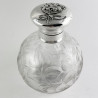 Edwardian William Comyns Sterling Silver Topped Perfume Bottle
